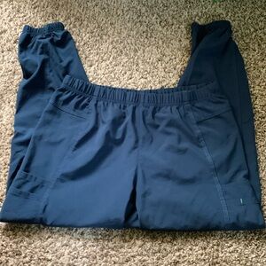 Carhartt Navy joggers, (no waist tie)